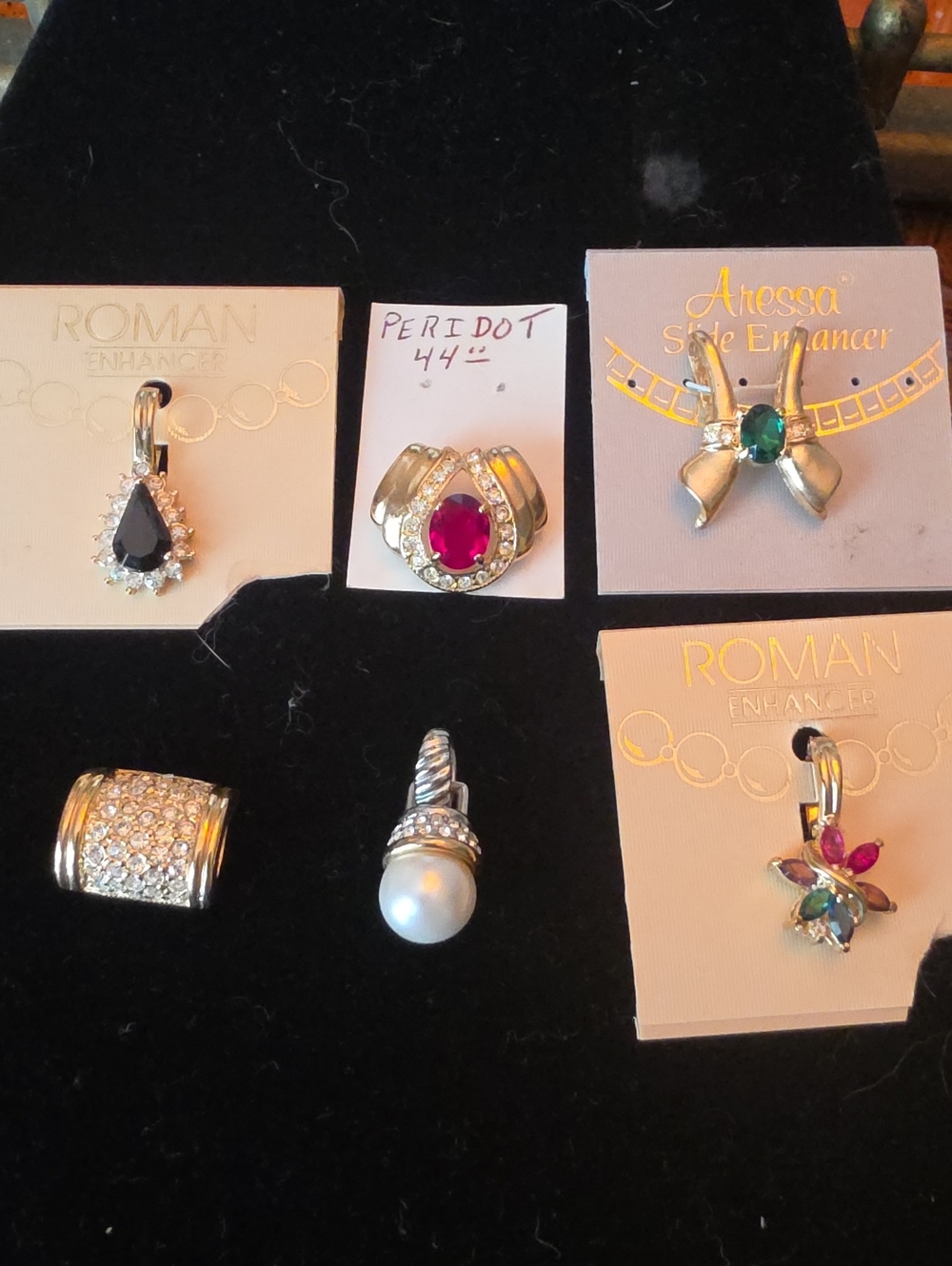 Jeweled Vintage Necklace Enhancers  (6)